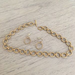 Ralph Lauren necklace and earrings set